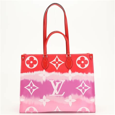 louis vuitton monogram escale onthego gm rouge|More.